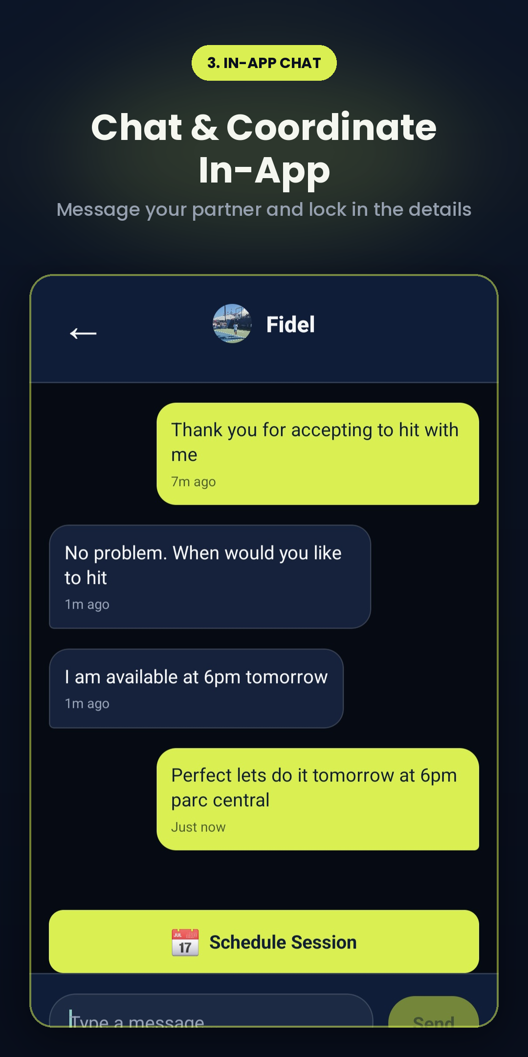 In-app chat
